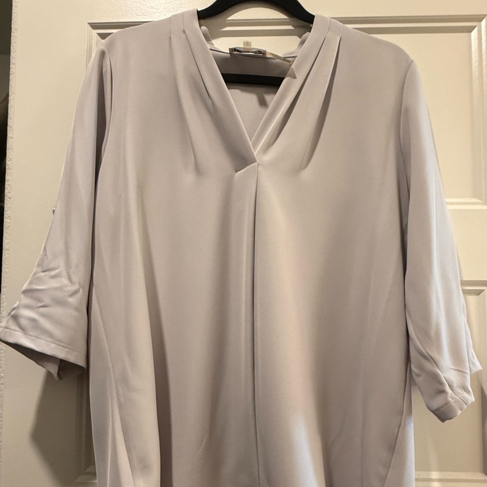 Calvin Klein Gray/Blue Blouse for Women